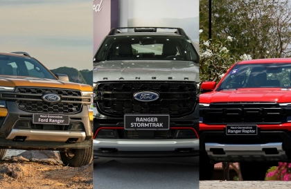 Trên đỉnh cao: Lựa chọn nào với Ford Ranger Stormtrak, Ranger Wildtrak và Ranger Raptor?